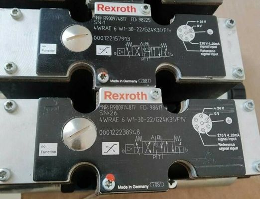 렉스로스 R900974817 4WRAE6W1-30-2X/G24K31/F1V 4WRAE6W1-30-22/G24K31/F1V 비례하는 방향성 밸브
