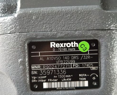 렉스로스 R902477271 ALA10VSO140DRS/32R-VPB22U99 축 방향 피스톤 변량펌프