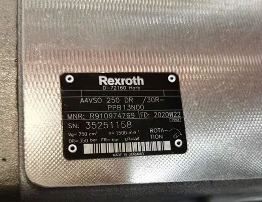 R910974769 A4VSO250DR/30R-PPB13N00 렉스로스 축 방향 피스톤 변량펌프