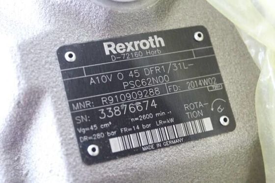 R910909288 A10VO45DFR1/31L-PSC62N00 Rexroth 왼쪽 회전 가변 피스톤 펌프