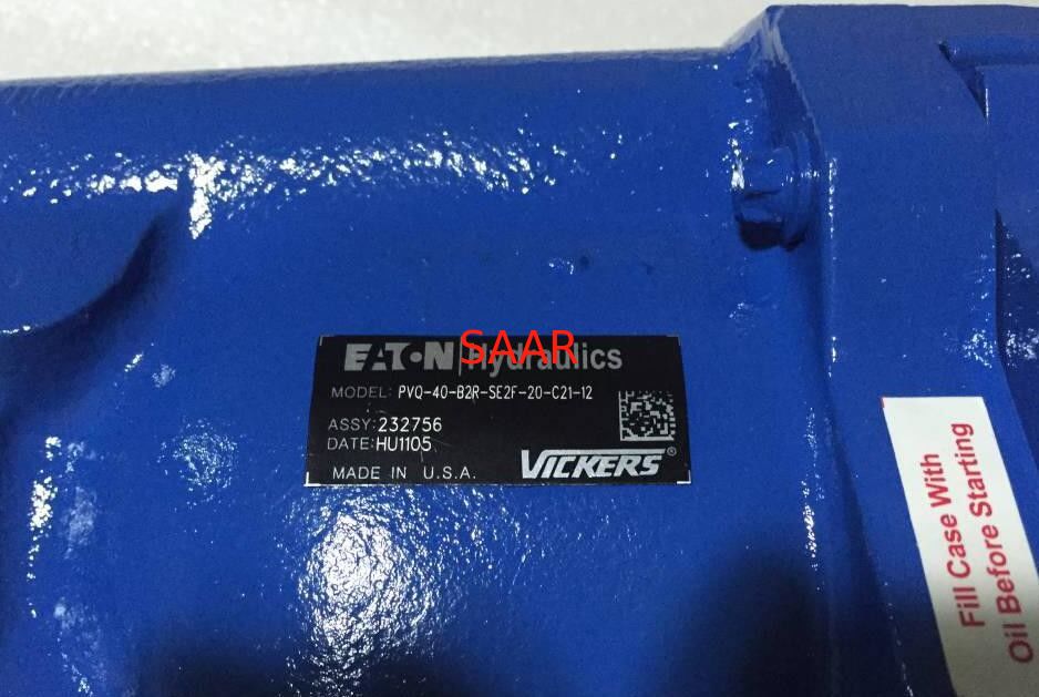 02-341597, PVQ10-A2R-SE3S-20-CM7-12 Eaton Vickers 피스톤 펌프 PVQ10 PVQ13 시리즈 산업용