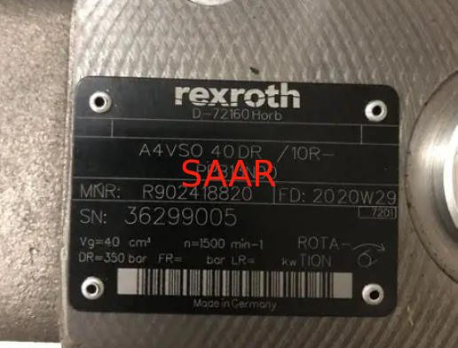 R902418820 A4VSO40DR/10R-PPB13N00 Rexroth A4VSO40 시리즈 피스톤 펌프 재고 있음