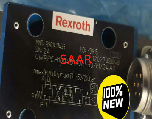 R901411433, 4WRPEH10C4B100L-3X/M/24A1 렉스트로스 4WRPEH-3X 시리즈 비율 밸브
