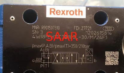 R901507310, 4WRPEH10C3B100L-3X/M/24F1 렉스로스 4WRPEH-3X 시리즈 비례 제어 밸브